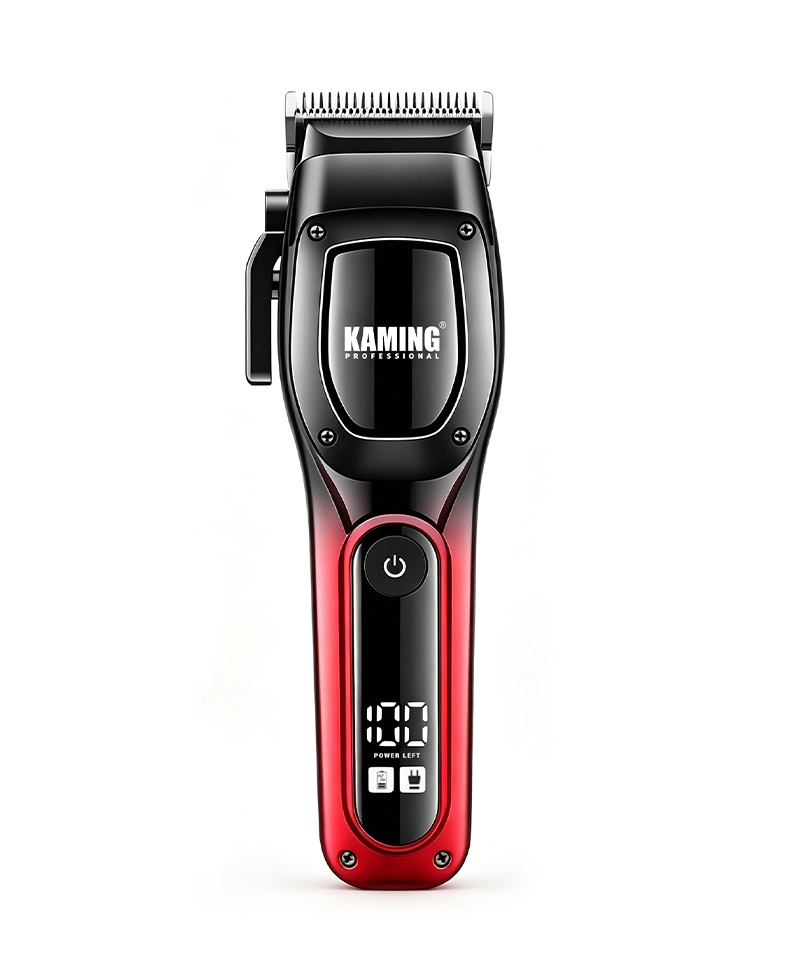 Kaming 1709 Gunting Rambut Profesional Berkekuatan Tinggi Baru dengan Tampilan Digital untuk Salon & Perawatan Pria