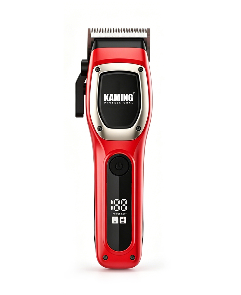 Kaming 1709 Gunting Rambut Profesional Berkekuatan Tinggi Baru dengan Tampilan Digital untuk Salon & Perawatan Pria
