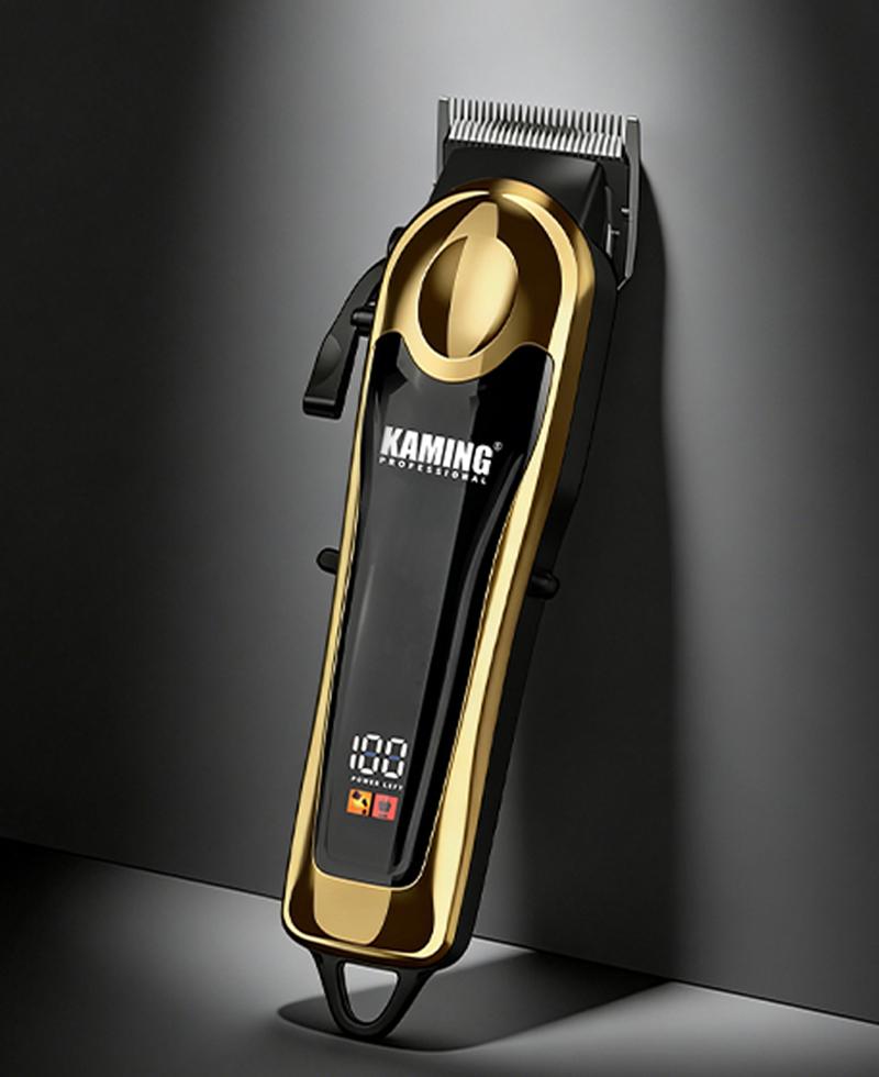 Kaming Pemotong Rambut Pudar Layar LCD Profesional yang Dapat Disesuaikan untuk Salon